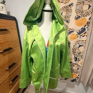 St. John Green Hooded Jacket large